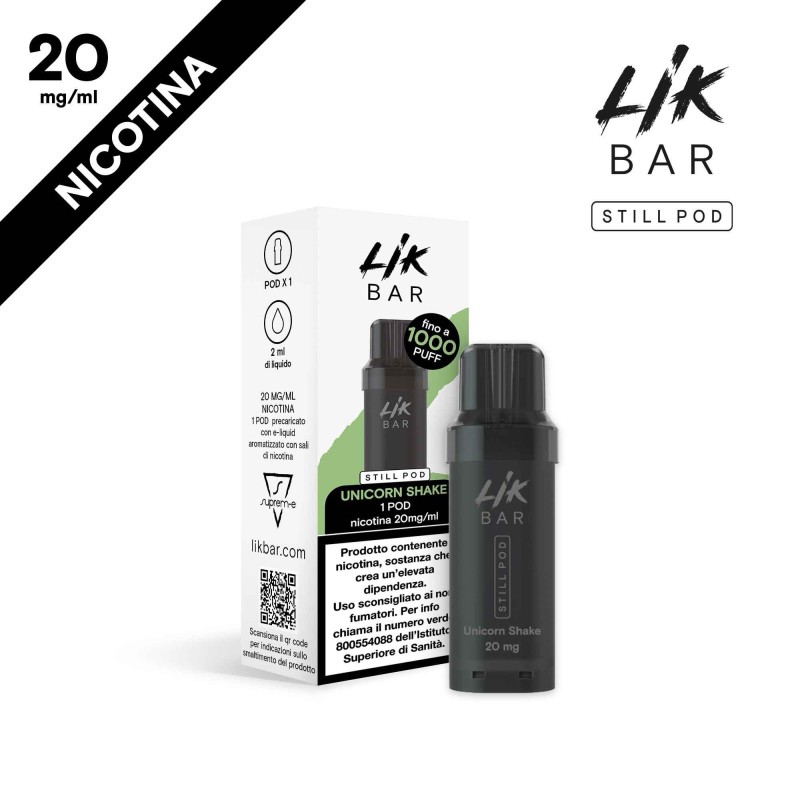 LIK BAR STILL POD Unicorn Shake 20 NICOTINA by Suprem-e LIK BAR STILL POD Unicorn Shake 20 NICOTINA by Suprem-e